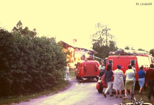 på väg till Norge möttes vi av brand i Rättvik